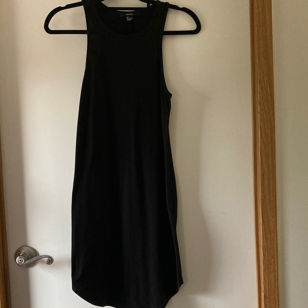Forever 21 Black Midi Dress